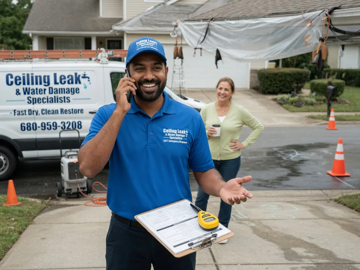 Ceiling Leak Cleanup Lake Creek, TX FAQs